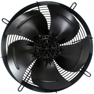 Appli Parts AXF-550-4 Extractor Axial 550 mm (21-5/8 pulg) 220-440 V, 3 ph, 60 Hz, 600 W, 1560 rpm, Rango Temperatura -30 C a 60 C, incluye aspa y base tipo jaula