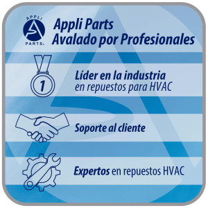 Appli Parts AXF-500-4 Extractor Axial 500 mm (19-3/4 pulg) 220-440 V, 3 ph, 60 Hz, 500 W, 1550 rpm, Rango Temperatura -30 C a 60 C, incluye aspa y base tipo jaula