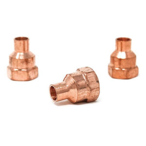 NDL W1263 1-1/8 pulg C x 1 pulg F Adaptador Hembra para aplicaciones de aire acondicionado, calefaccion y Ventilacion