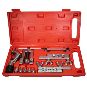 Appli Parts APT-FT278 Flaring and Swage Tool kit for copper, plastic, aluminum pipe and other soft metal tube with cutter and ratchet wrench for HVAC and other applications
