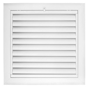 Laminaire L-RF-F1212 12x12 in Registration Grille With Filter, White Aluminum