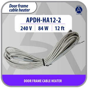 Appli Parts APDH-HA12-2 Resistencia 240 V, 84 W, 3.65 m, de Aluminio para Marco y Puerta de Cuarto Frio o Cava Congelador