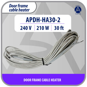 Appli Parts APDH-HA30-2 Resistencia 240 V, 210 W, 9.1 m, de Aluminio para Marco y Puerta de Cuarto Frio o Cava Congelador