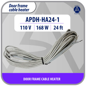 Appli Parts APDH-HA24-1 Anti-Condensation Heater 110 V, 168 W, 24 ft, Flexible Braided Aluminum Heating Cable for Cold Room, Walk-In Cooler and Freezer Door Frames, 7 W/ft