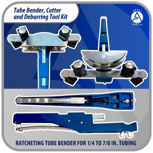 Appli Parts APT-TB999 Doblador, Cortador de Tubo y Desbarbador para tuberias de 1/4, 5/16, 3/8, 1/2, 5/8, 3/4, 7/8 pulg de Cobre, Aluminio, PVC y otros materiales blandos