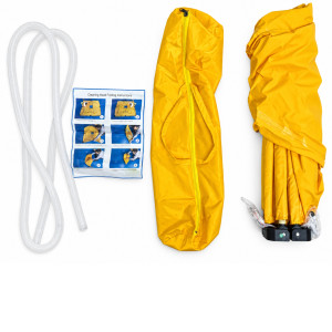 Appli Parts APCC-4848A Bolsa de mantenimiento para cassette y fancoil de techo 120 x 120 cm, impermeable, reutilizable, con manguera de drenaje de 2.8 m, reemplaza modelo 536