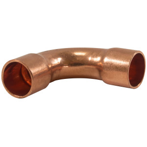 Appli Parts AP-C038L 90 Degree Elbow Long turn 3/8 in Copper pipe fittings CxC Sweat connections for refrigeration, air conditioning and plumbing applications ACR and Type L copper pipe