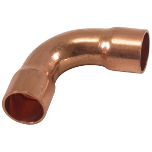 Appli Parts AP-C038L 90 Degree Elbow Long turn 3/8 in Copper pipe fittings CxC Sweat connections for refrigeration, air conditioning and plumbing applications ACR and Type L copper pipe