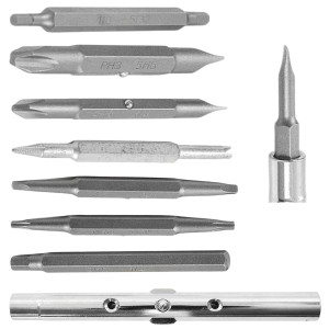 Uniweld Destornillador Multiple 20 en 1 con Ratchet 14 Puntas magneticas doble Puntas 5/16 a 1/4 20N1RSD



