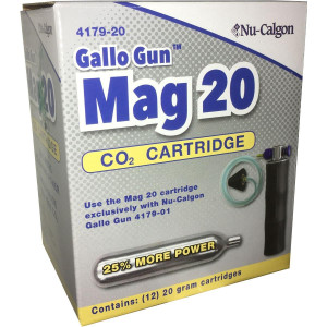 Nu-Calgon 4179-20 Gallo Gun Mag CO2 Cartridge 20gr