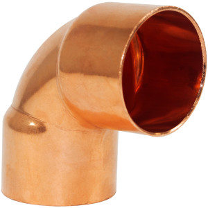 NDL N-2085 90 Degree Elbow Short turn 1-5/8in Copper pipe fittings C x C Sweat connections for refrigeration, air conditioning and plumbing applications ACR
