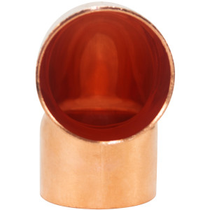NDL N-2085 90 Degree Elbow Short turn 1-5/8in Copper pipe fittings C x C Sweat connections for refrigeration, air conditioning and plumbing applications ACR
