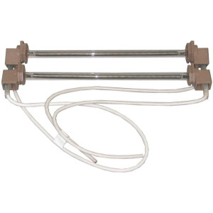 Appli Parts APDH-9G303 9-1/4 in, 110 V, Glass Defrost Heater Replacement for Refrigerators, 2 pieces, replaces WR49X249, REN-303