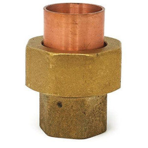 NDL W8004 Union 7/8 pulg Accesorios de tuberia de cobre C x C Conexiones soldadas para aplicaciones de refrigeracion, aire acondicionado y plomeria Tuberia de cobre ACR