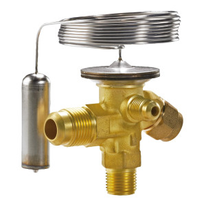 Danfoss 068Z3348 Cuerpo de Valvula de Expansion TE 2 para R134a, R513A Ecualizacion Externa 3/8 x 1/2 x 1/4 Flare, Capacidad desde 1/5 a 3 tons, capacidad segun Orificio de venta separada, 068Z3543