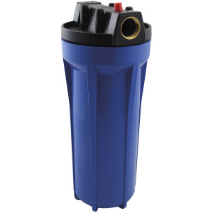 Appli Parts APWF-10A Filtro de Agua de 10 pulg color Azul con Conector Hembra de 3/4 pulg de Bronce (No incluye el elemento filtrante)
