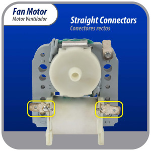 Appli Parts APFM-317 11.5 W Fan Motor, 110 V, 50/60 Hz, 0.21 A, 3000 rpm, CCW rotation for Refrigerator Evaporator replacement for original part numbers WR60X30349, WR60X190, WR60X182 and others