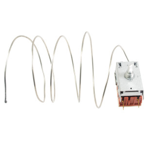 Appli Parts APRT-1126 Temperature Control Thermostat for Freezers, Refrigerators, Coolers Display, SPST, Cold Cut-In 0.4 F, Cold Cut-Out -11.2 F, Warm Cut-In 15.8 F, Capillary Tube 47 in, K50P-1126