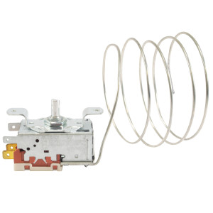 Appli Parts APRT-1126 Temperature Control Thermostat for Freezers, Refrigerators, Coolers Display, SPST, Cold Cut-In 0.4 F, Cold Cut-Out -11.2 F, Warm Cut-In 15.8 F, Capillary Tube 47 in, K50P-1126