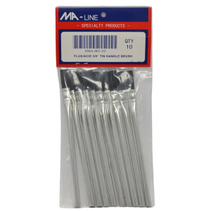 MA-Line AMA-001-10 Flux Brush, 3/8 in, with Tin Handle, for Brazing and Soldering
