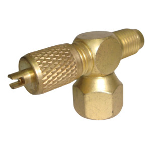 Appli Parts APAT-3X14 Valvula de Acceso T 9603AP 1/4 pulg M Flare Acceso x 1/4 pulg M Flare x 1/4 pulg H Flare con Conector en Extremo