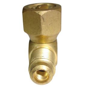 Appli Parts APAT-3X14 Valvula de Acceso T 9603AP 1/4 pulg M Flare Acceso x 1/4 pulg M Flare x 1/4 pulg H Flare con Conector en Extremo