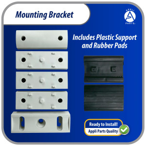 Appli Parts Soporte para montaje en pared de equipos de Aire Acondicionado tipo Ventana hasta 35 kg modelo APAB-2038 incluye kit de fijacion, pernos y gomas
