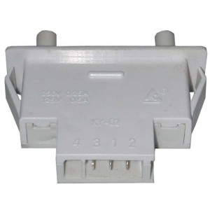Switch Nevera 3 Terminales 250V 0.25A 125V 0.5A terminales 4 - 312, modelo LTK-9, Switch de puerta refrigerador con 2 botones, Remplazo LG Samsung y Otras marcas