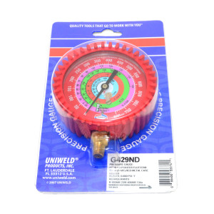 Uniweld G429ND Esfera de Manometro Roja Alta R410/R22/R404/R134