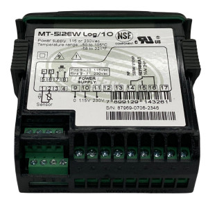 Full Gauge MT-512E Log Controlador Electronico para Refrigeracion y Calefaccion. 1 Sensor, 1 Salida, 110/220V Compatible con Sitrad
