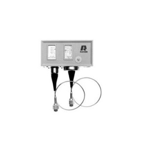 Ranco O12-4846 Dual Pressure Control High 150 to 450 PSI (10 to 31 bar) Lo 10in Hg to 100 PSI (0.3 to 7 bar) Pressure Connection 1/4in SAE male flare
