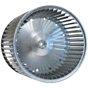 LAU 01331606 Double Inlet Blower Wheel 10-5/8 in D x 10-5/8 in W x 1/2 in Bore Concave CCW