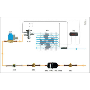 Danfoss 023Z5013 Filtro Secador 1/4pulg linea de Liquido para sistemas de aire acondicionado y refrigeracion DCL 032S Soldable 1.5-2tons Unidireccional 11cm Largo 4.6cm Ancho
