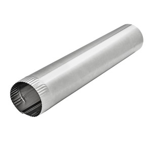 Lambro 747 Galvanized Snap-Lock Pipe 4 inch X 60 inch 