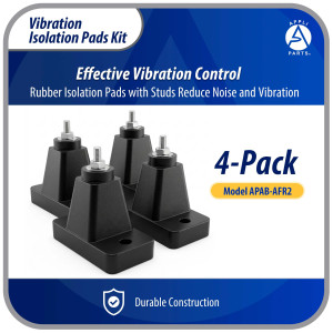 Appli Parts APAB-AFR2 Kit Almohadillas de Goma para montaje de Unidad Condensadora, Kit que incluye 4 unidades  106x54x35 Soporta hasta 300 Kg
