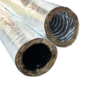 Ducto Aislado Flexible Doble Laminado Aeroduct 10" X 25ft Adi1010