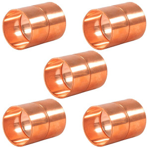 Appli Parts AP-A138B5 1-3/8 in, Anillo de Cobre Accesorios de tuberia de cobre CxC Conexiones soldadas para aplicaciones de refrigeracion, aire acondicionado y plomeria Tuberia ACR y tipo L, 5x Bolsa