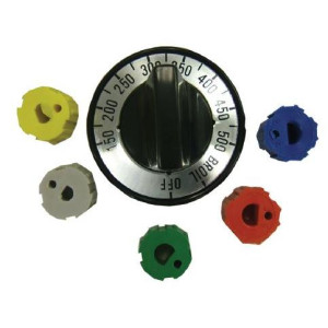 Supco RK101 Universal Knob Kit for Electric Oven, 1 Black Knob with Temperature Markings