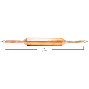 Appli Parts APFD-106SB10 Filtro Secador de Cobre con conexion 5/16 x 1/4 pulg 30 gramos, para uso en sistema de refrigeracion y aire acondicionado (10xBolsa)