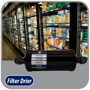 Appli Parts APFD-305 Filtro Secador 5/8 pulg para linea Liquido para Sistemas de Refrigeracion y aire acondicionado 305 SAE Rosca Universal Unidireccional 267mm Largo 100mm Ancho