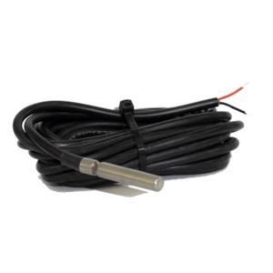 Full Gauge SB-19-5 Sensor de Temperatura tipo Roller Bag, 5 m (16.4 pies), Sensor NTC con cable de polyester termoplastico y armadura de Acero Inoxidable. Rango de Temp -50 a 105 C (-58 a 221 F)