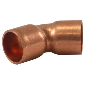 Appli Parts AP-C03845 45 Degree Elbow Short turn 3/8 in Copper pipe fittings CxC Sweat connections for refrigeration, air conditioning and plumbing applications ACR and Type L copper pipe