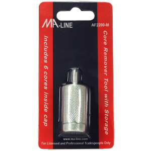 MA-Line AF2200-M Core Remover Tool Metal Includes 6 Cores