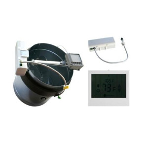 Onezone Wireless Thermostat Battery Powered Duct Zone Damper 6" Onezone06tw