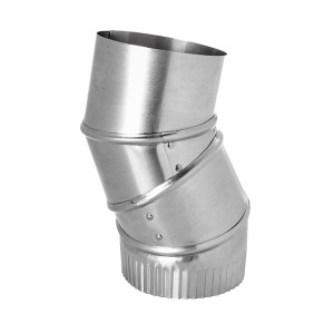 Lambro 724 Galvanized Adjustable Elbow 90 Degree 6 inch 