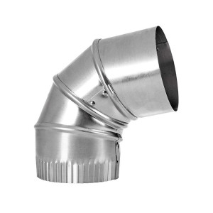 Lambro 724 Galvanized Adjustable Elbow 90 Degree 6 inch 
