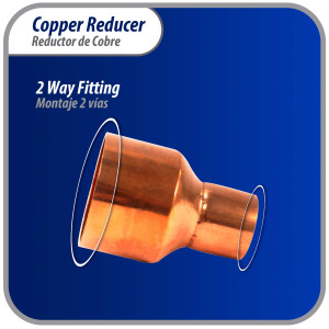 Appli Parts AP-R158078 1-5/8x7/8 in Reducing Bushing Copper pipe fittings CxC Sweat connections for refrigeration, air conditioning and plumbing applications ACR and Type L copper pipe