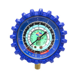 Uniweld G30LD-1 Esfera de Manometro Baja Azul R12/R22r/R134a Fahrenheit psi/Kg x m2
