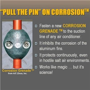 A/C Zincs ACZ-1/2 Zinc Corrosion Grenade for 1/2in Tube