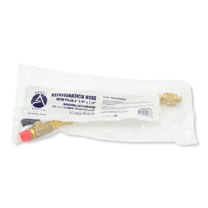 Appli Parts APMG-H06630 Manguera Refrigeracion con Llave de Paso 6 pulg (15cm) conexion de 1/4 X 1/4 de pulg para refrigeracion y Aire Acondicionado remplaza APMG-06630, MAN-15V